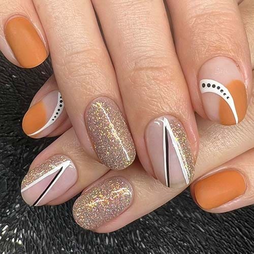 classic-manicure-nail-salon-pukekohe-franklin-modern-orange-nail-art