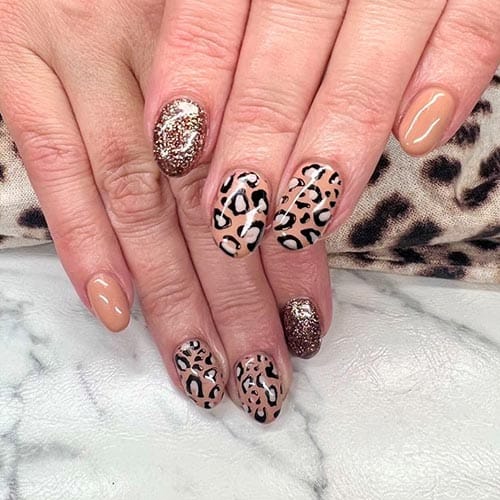 classic-manicure-nail-salon-pukekohe-franklin-neutral-leopard-nail-art